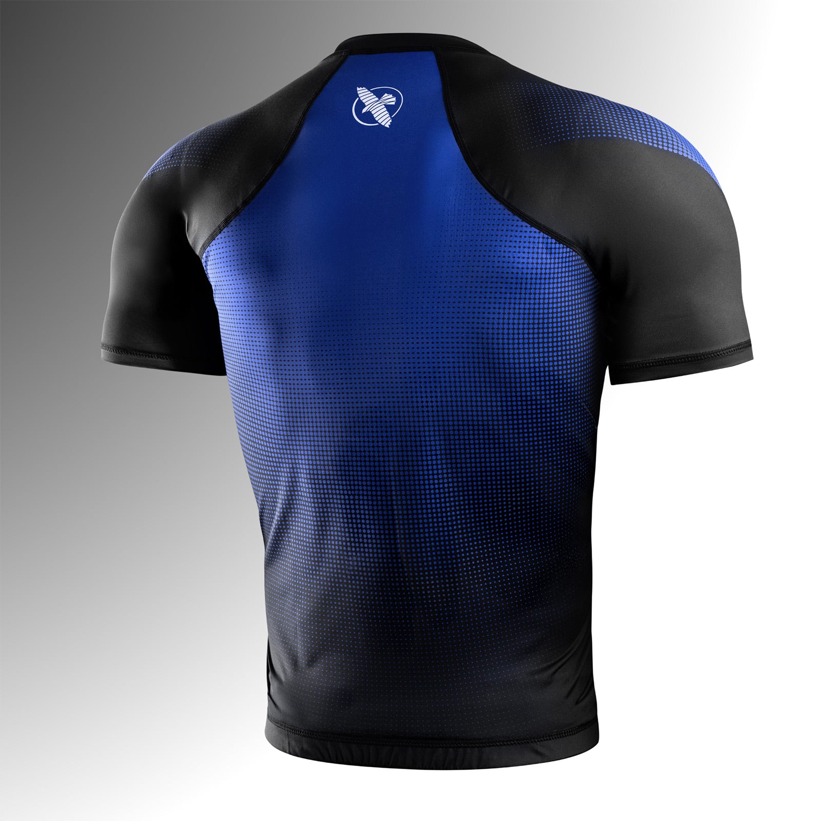 Hayabusa Pro Ranked Short Sleeve Rash Guard Blue - The Fight Club