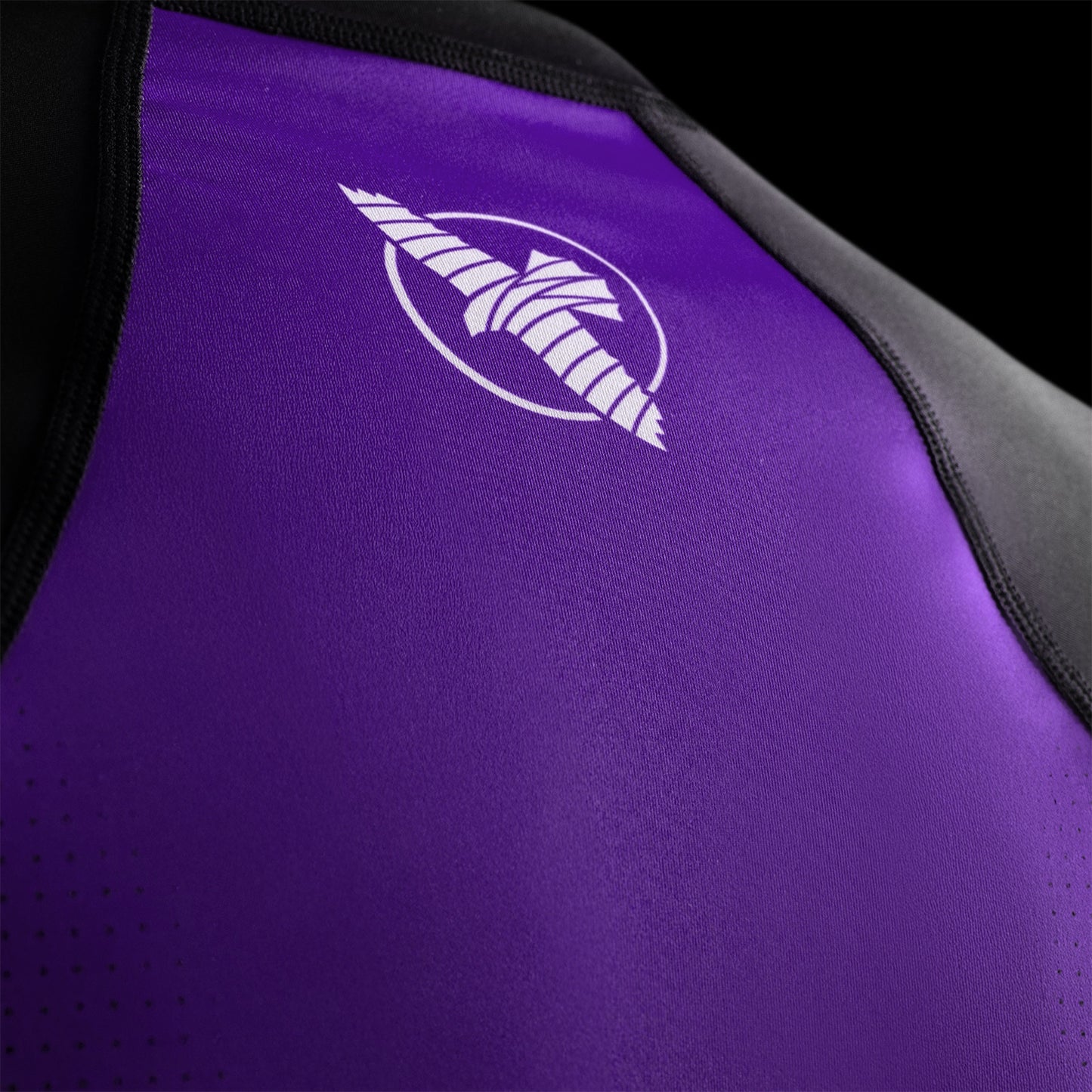 Hayabusa Pro Ranked Short Sleeve Rash Guard Purple - The Fight Club