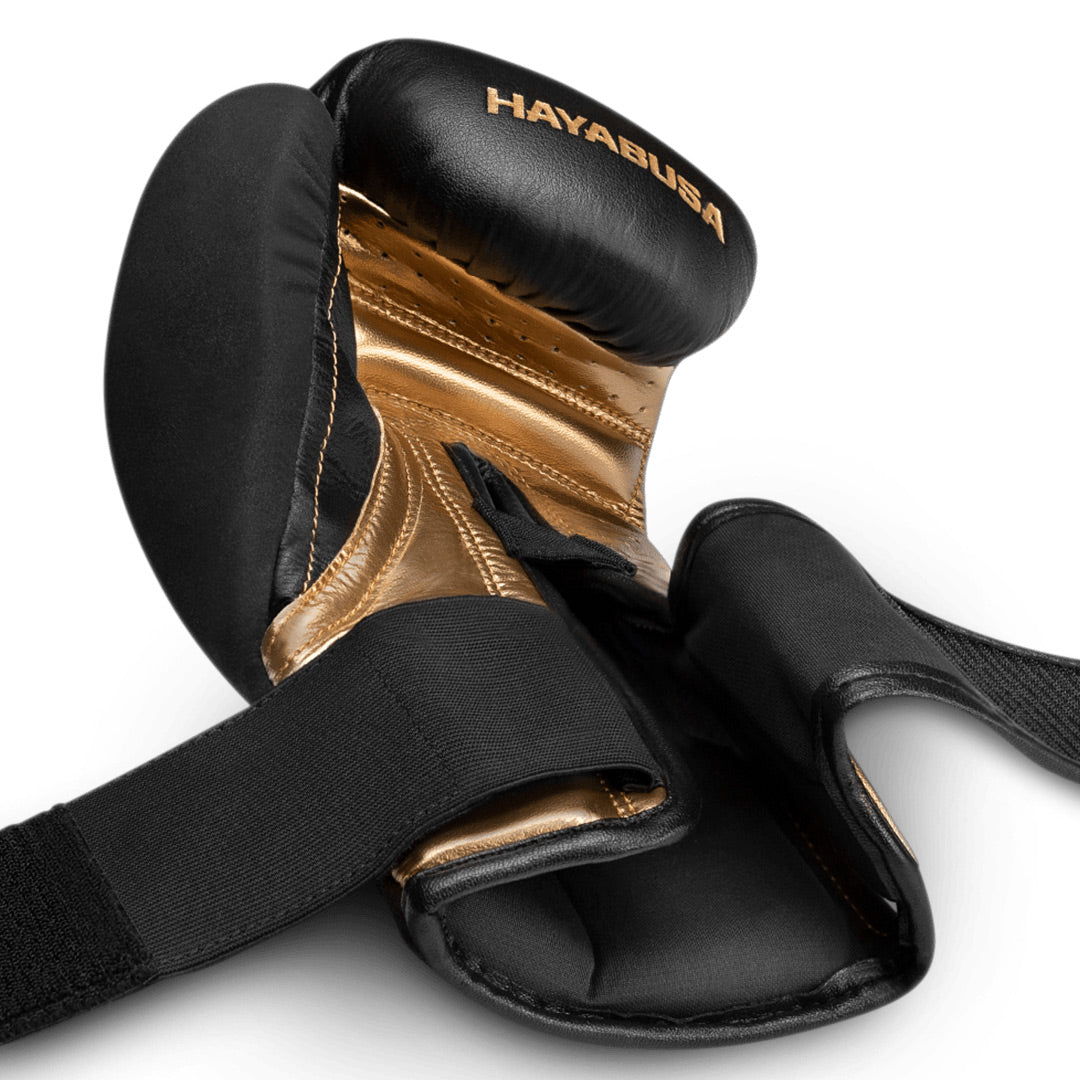 Hayabusa T3 Boxing Gloves Black/Gold - The Fight Club