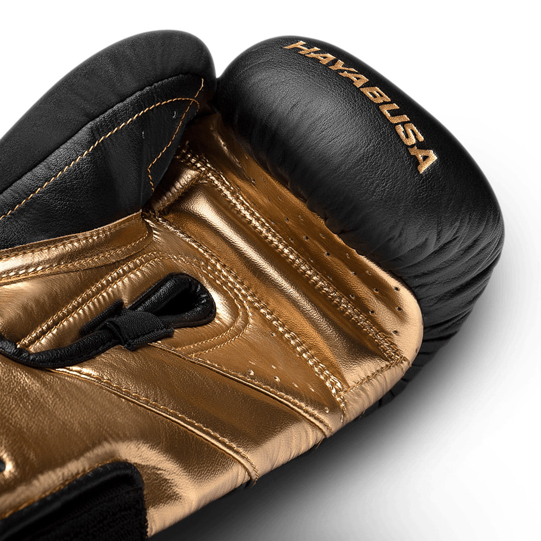 Hayabusa T3 Boxing Gloves Black/Gold - The Fight Club
