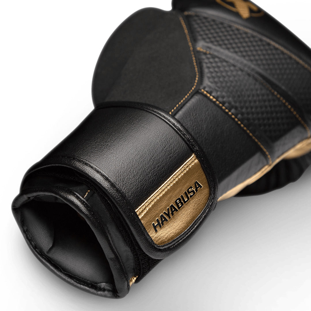 Hayabusa T3 Boxing Gloves Black/Gold - The Fight Club