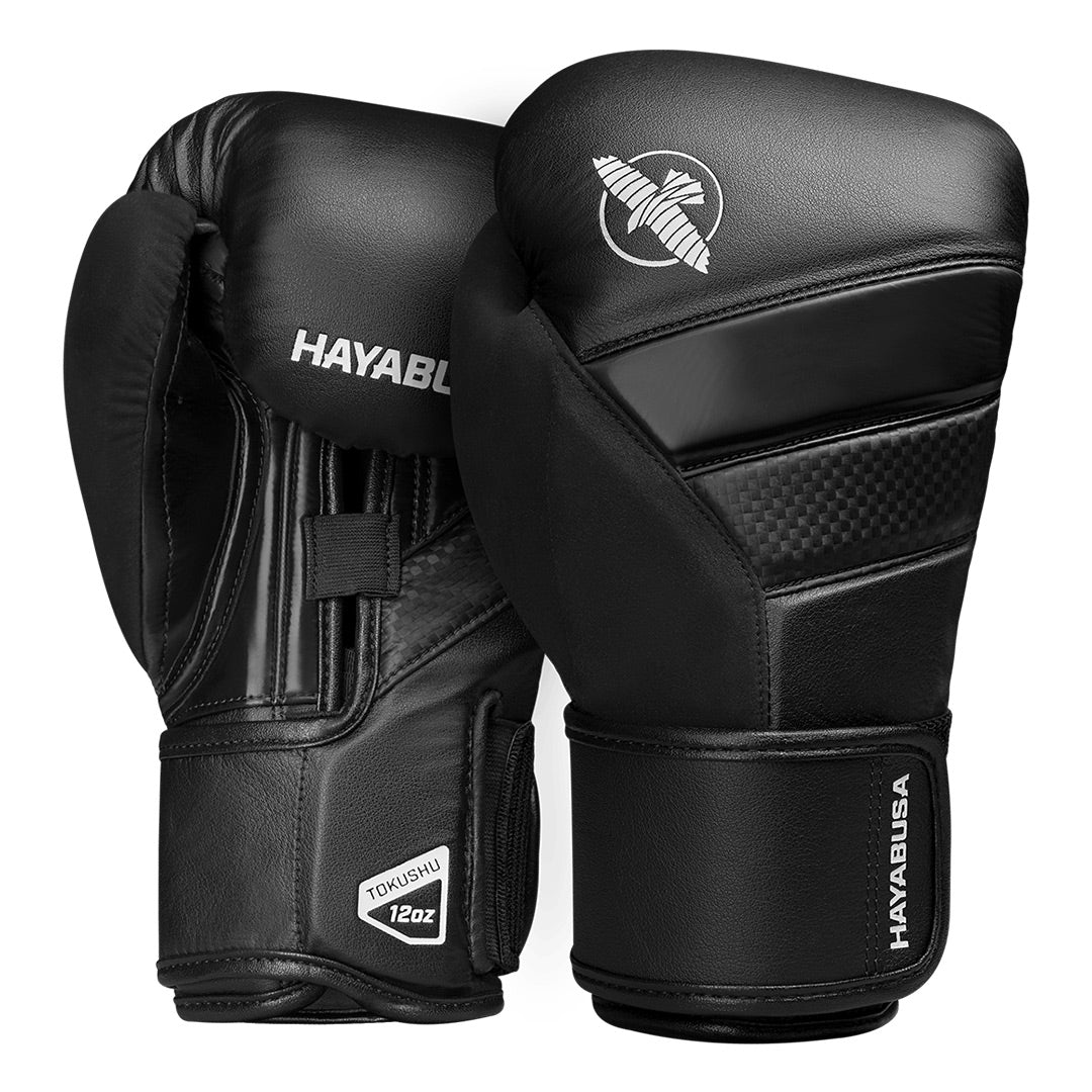 Hayabusa T3 Boxing Gloves Black - The  Fight Club