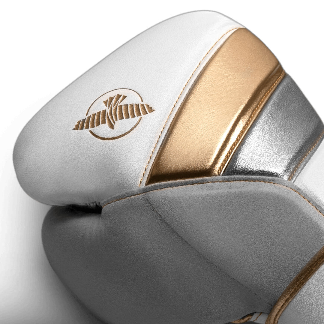 Hayabusa T3 Boxing Gloves White/Gold - The Fight Club