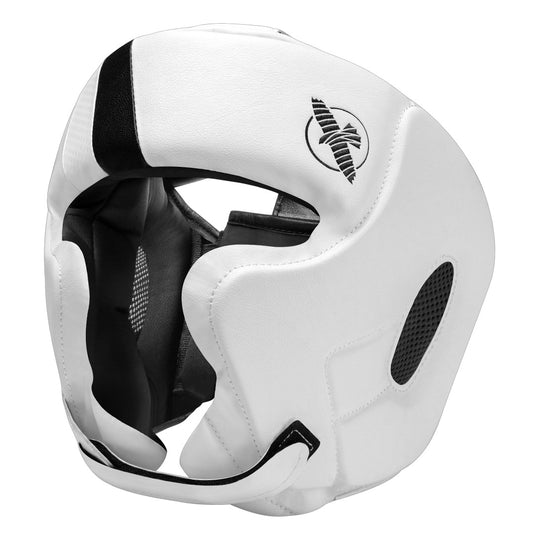 Hayabusa T3 Chinless Boxing Headgear White/Black - The Fight Club