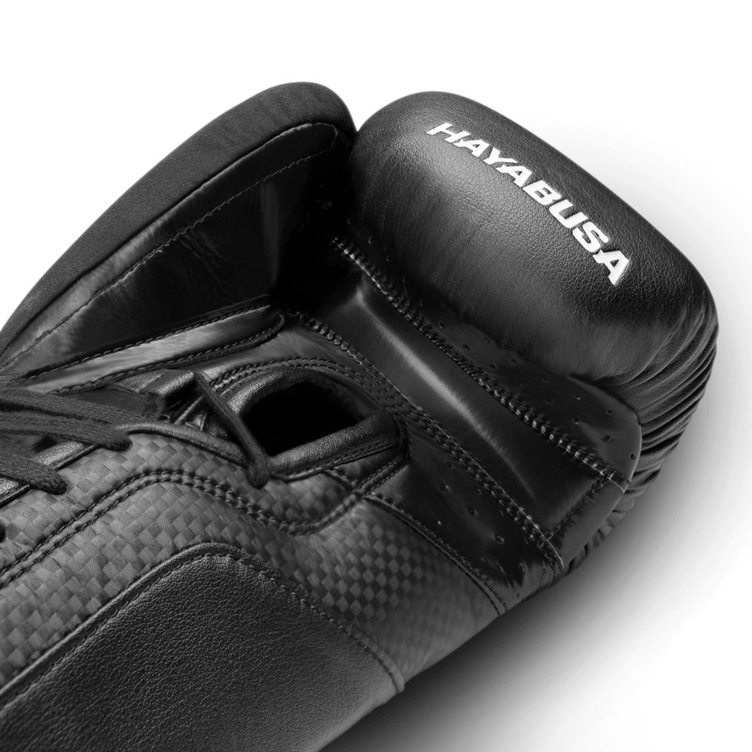 Hayabusa T3 Lace Up Boxing Gloves Black - The Fight Club