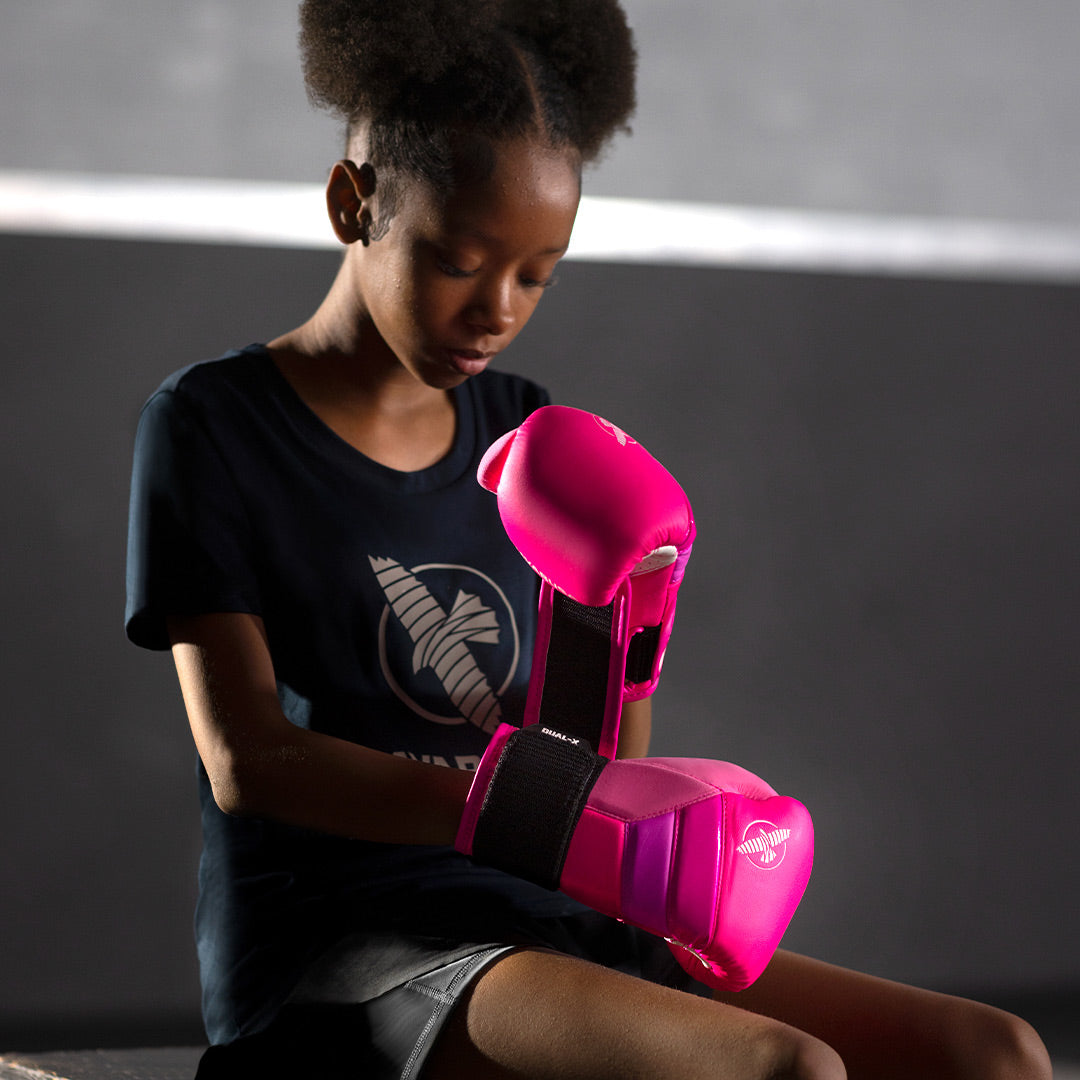 Hayabusa T3 Youth Boxing Gloves Neon Pink - The Fight Club