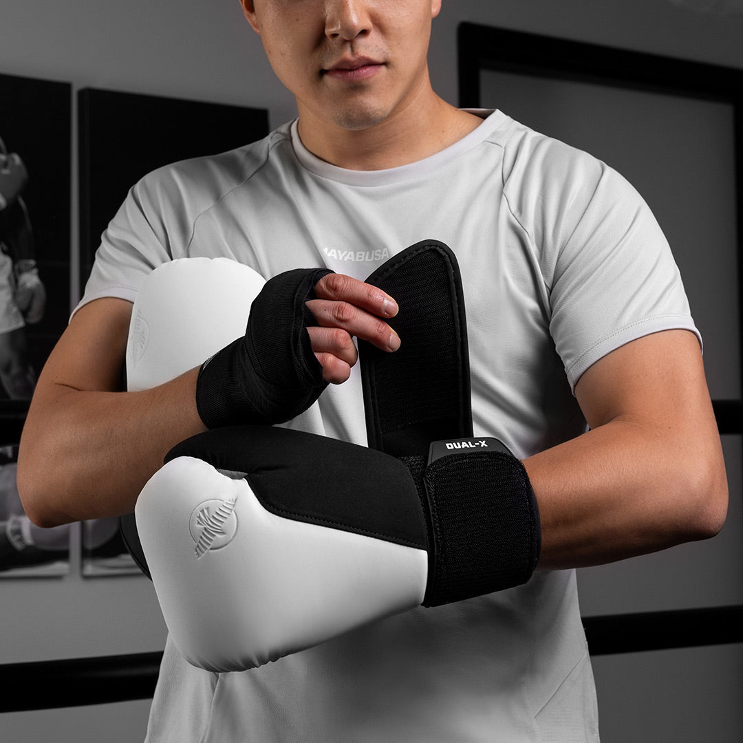 Hayabusa T360 Boxing Gloves White/Black - The Fight Club