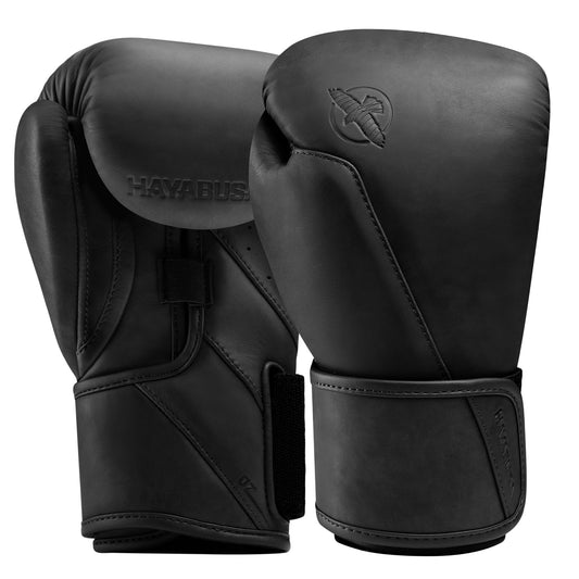 Hayabusa T360 Leather Boxing Gloves Black - The Fight Club