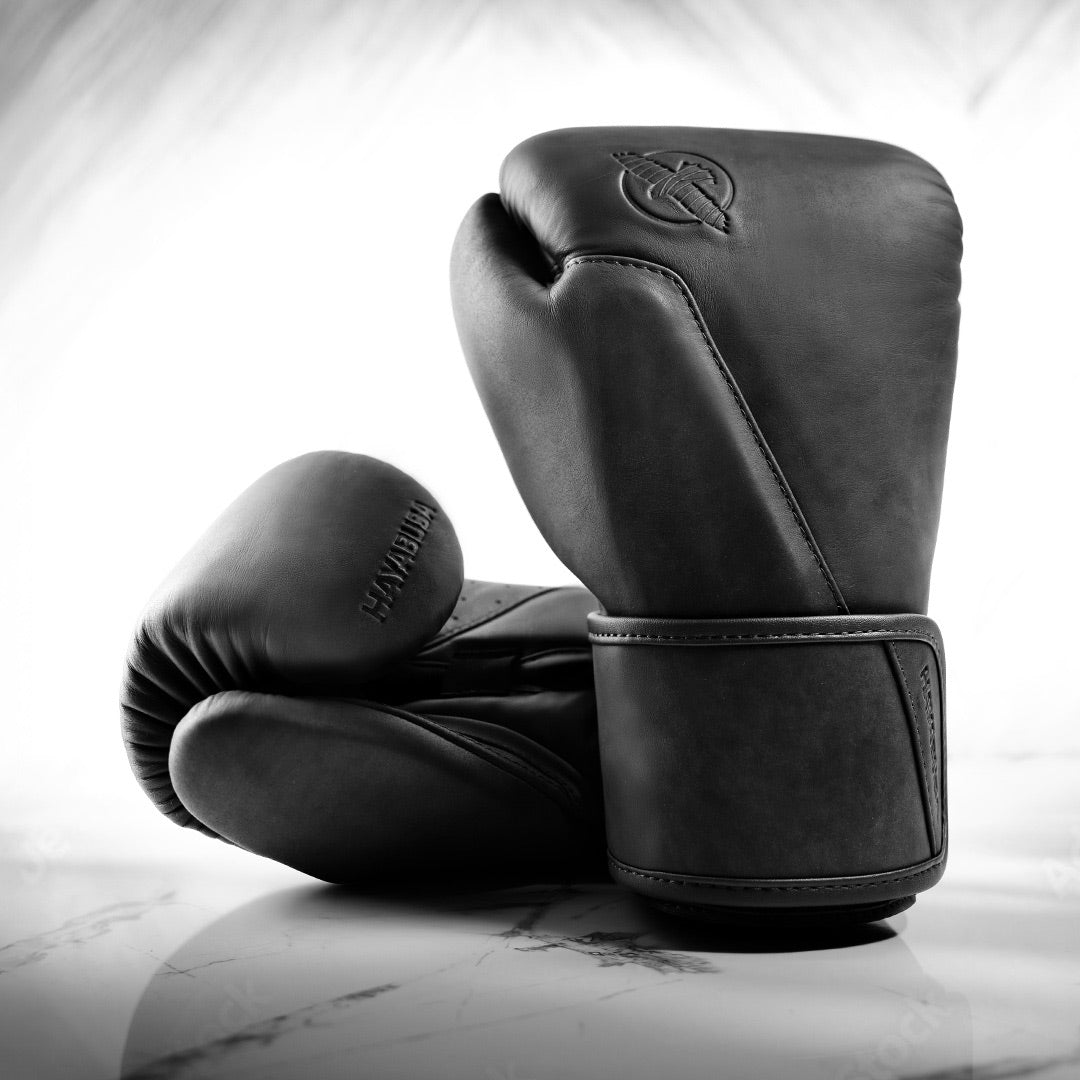 Hayabusa T360 Leather Boxing Gloves Black - The Fight Club