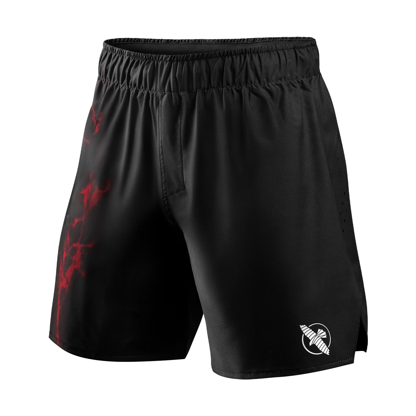 Hayabusa UFC BJJ Grappling Shorts Black/Red - The Fight Club