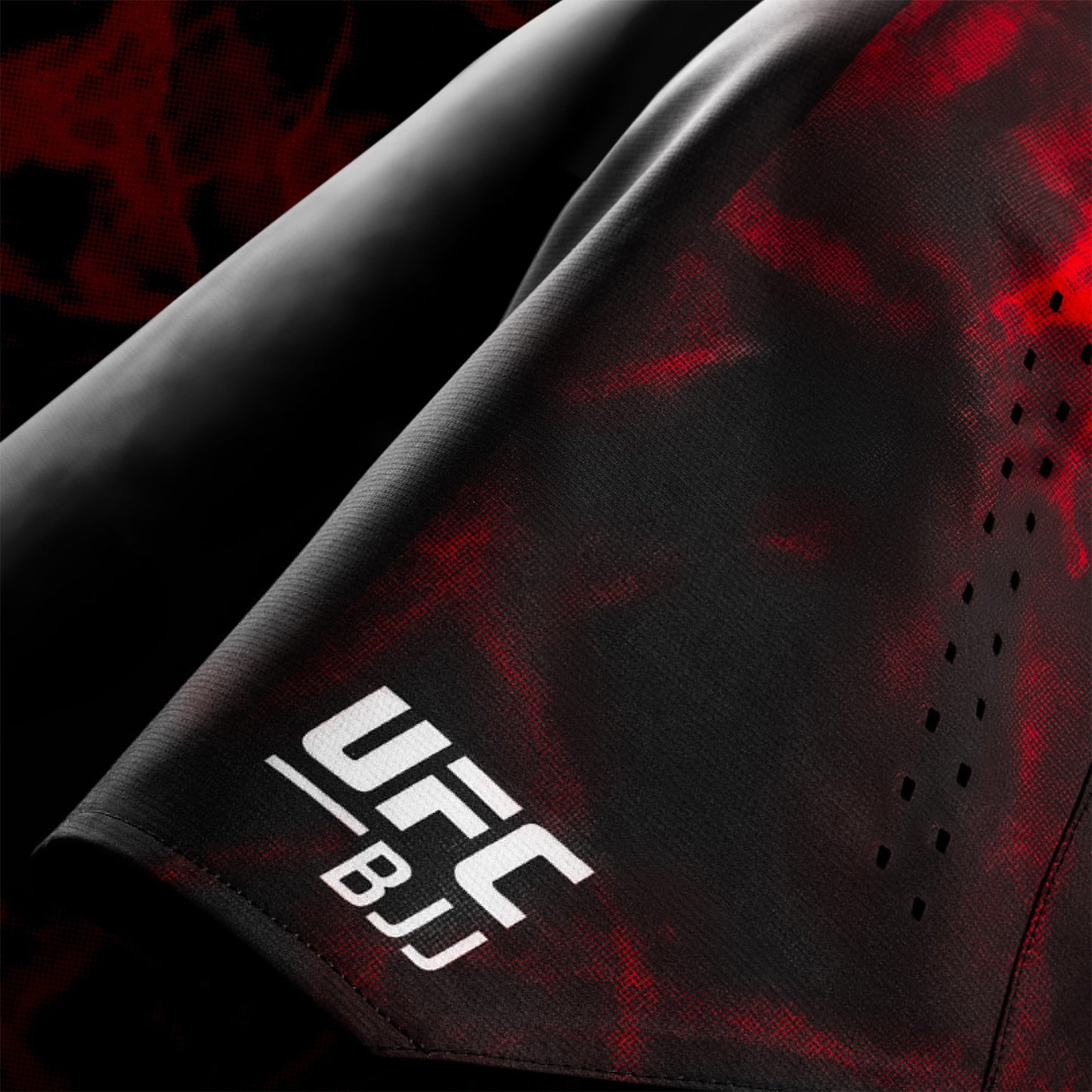 Hayabusa UFC BJJ Grappling Shorts Black/Red - The Fight Club