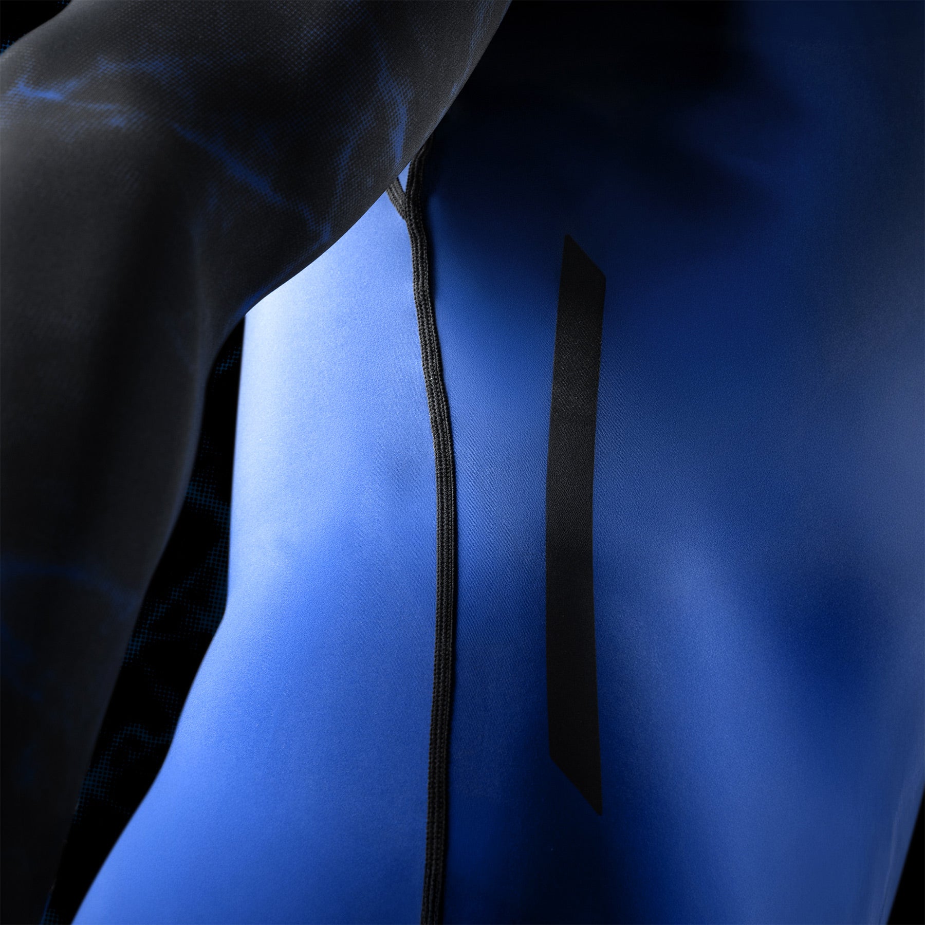 Hayabusa UFC BJJ Long Sleeve Rash Guard Black/Blue - The Fight Club