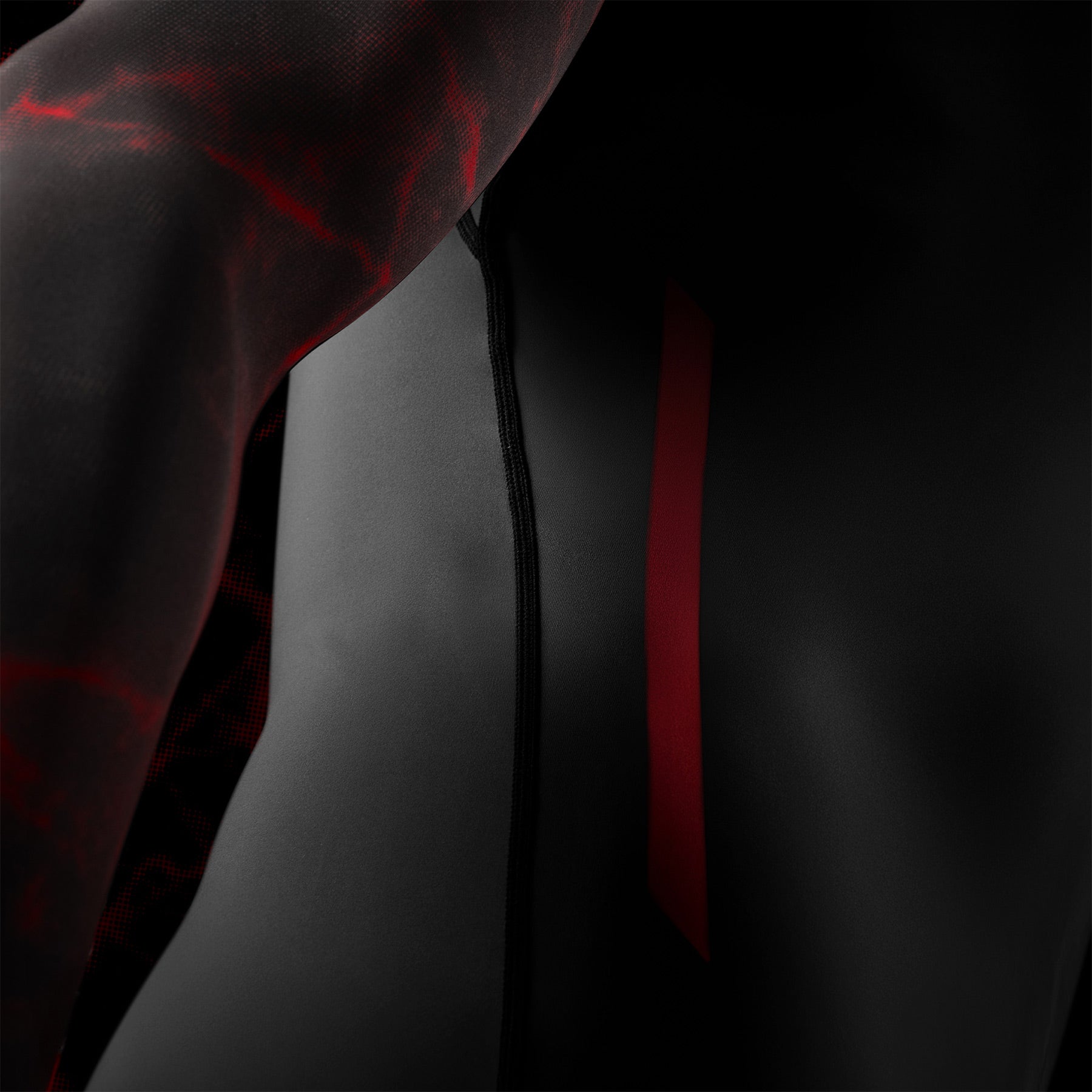 Hayabusa UFC BJJ Long Sleeve Rash Guard Black/Red - The Fight Club