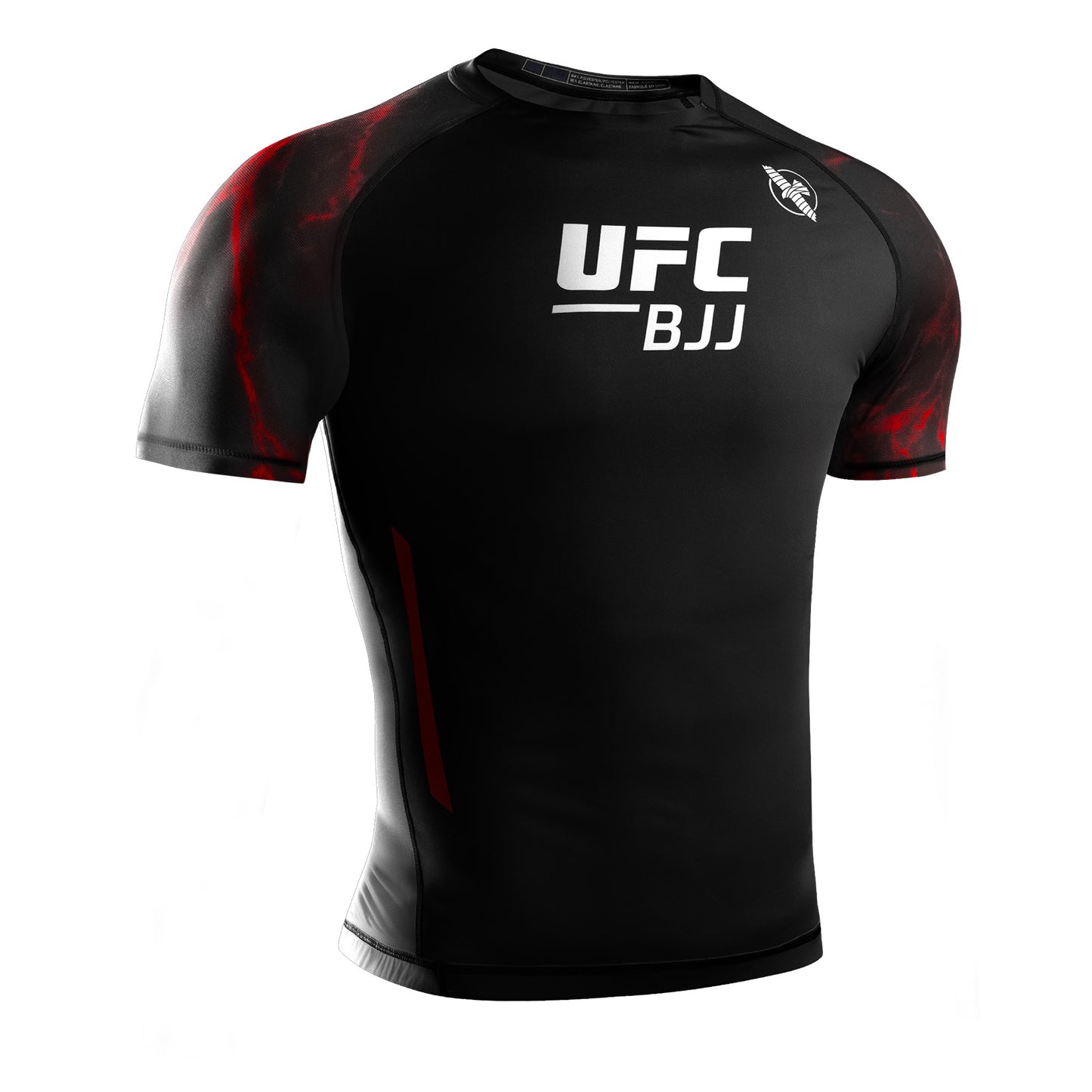 Hayabusa UFC BJJ Short Sleeve Rash Guard Red - The Fight Club