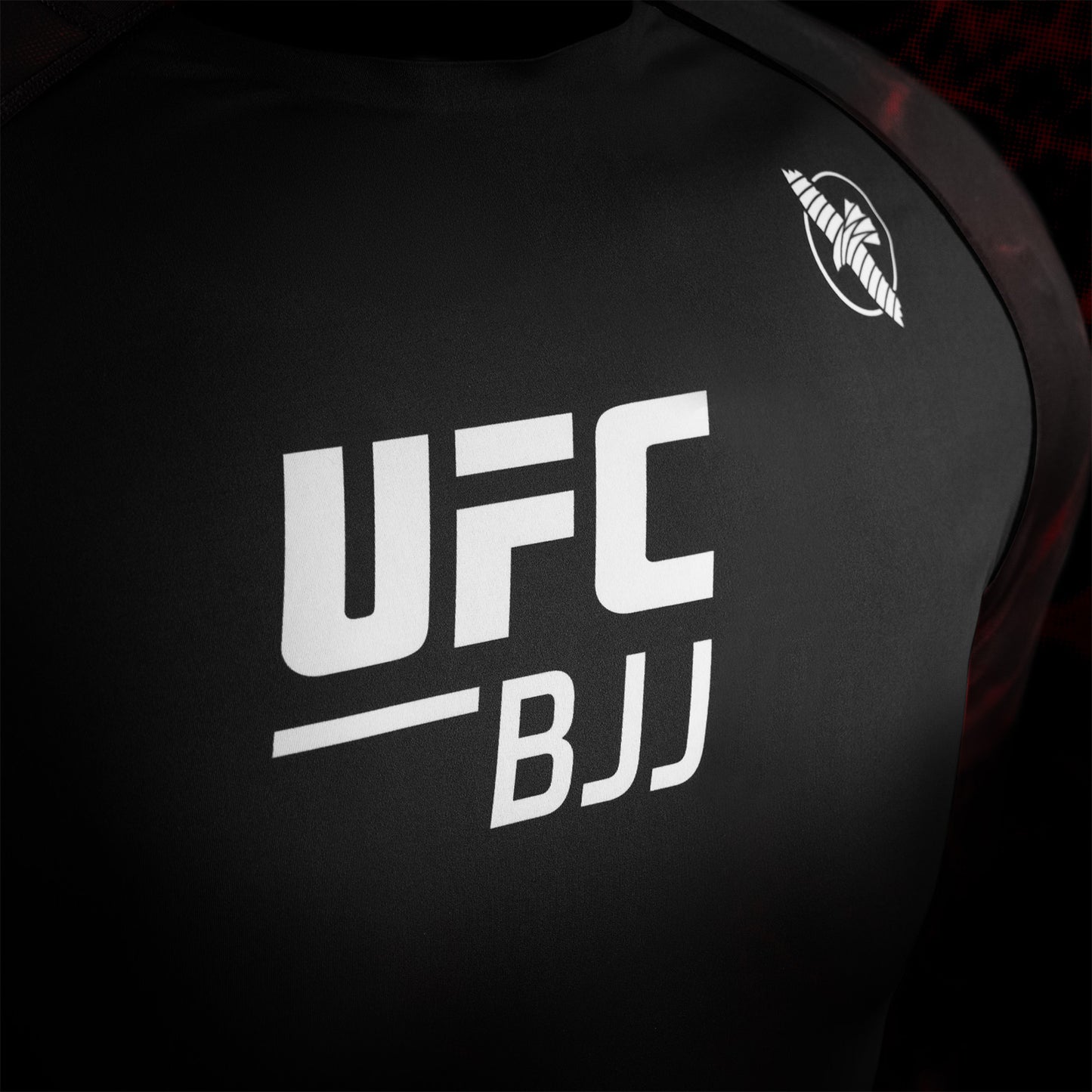 Hayabusa UFC BJJ Short Sleeve Rash Guard Red - The Fight Club