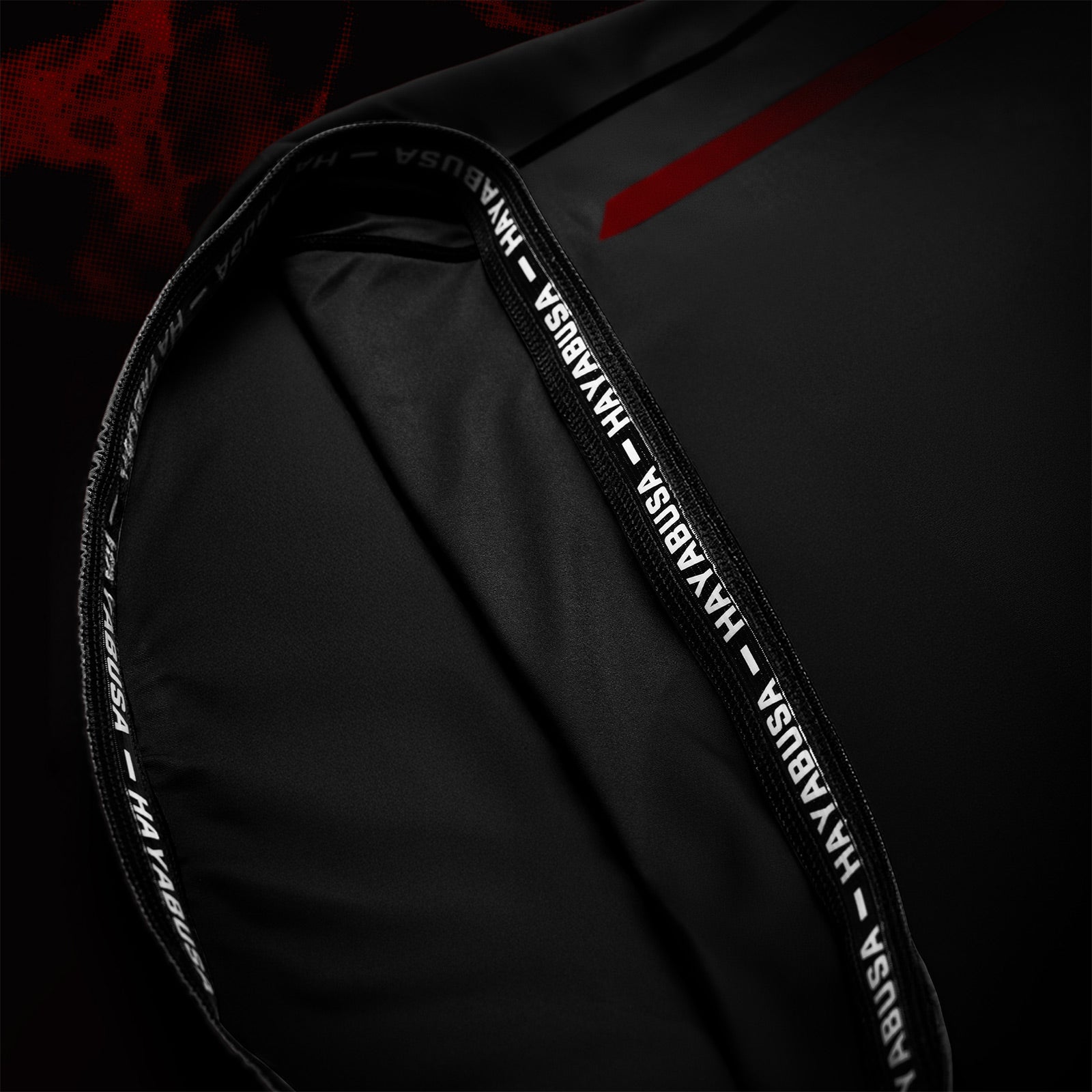 Hayabusa UFC BJJ Short Sleeve Rash Guard Red - The Fight Club