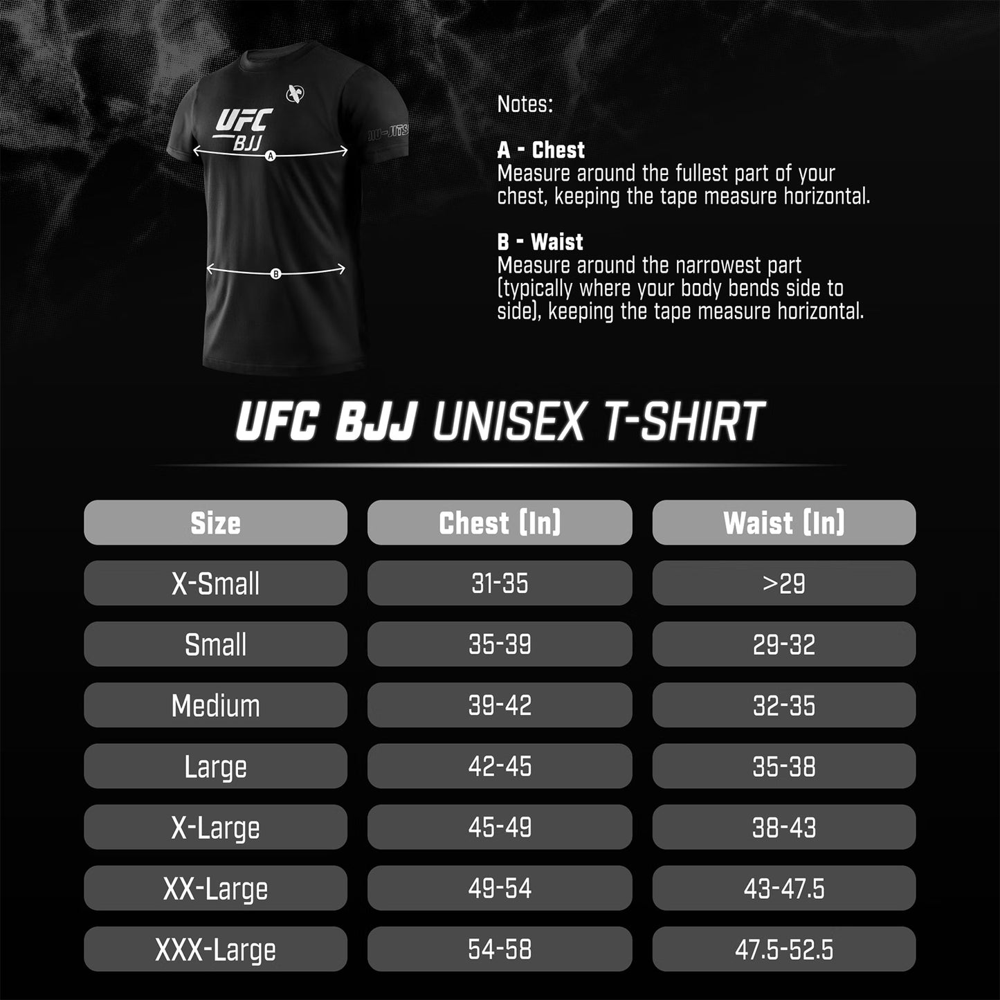 Hayabusa UFC BJJ Unisex T-Shirt Black