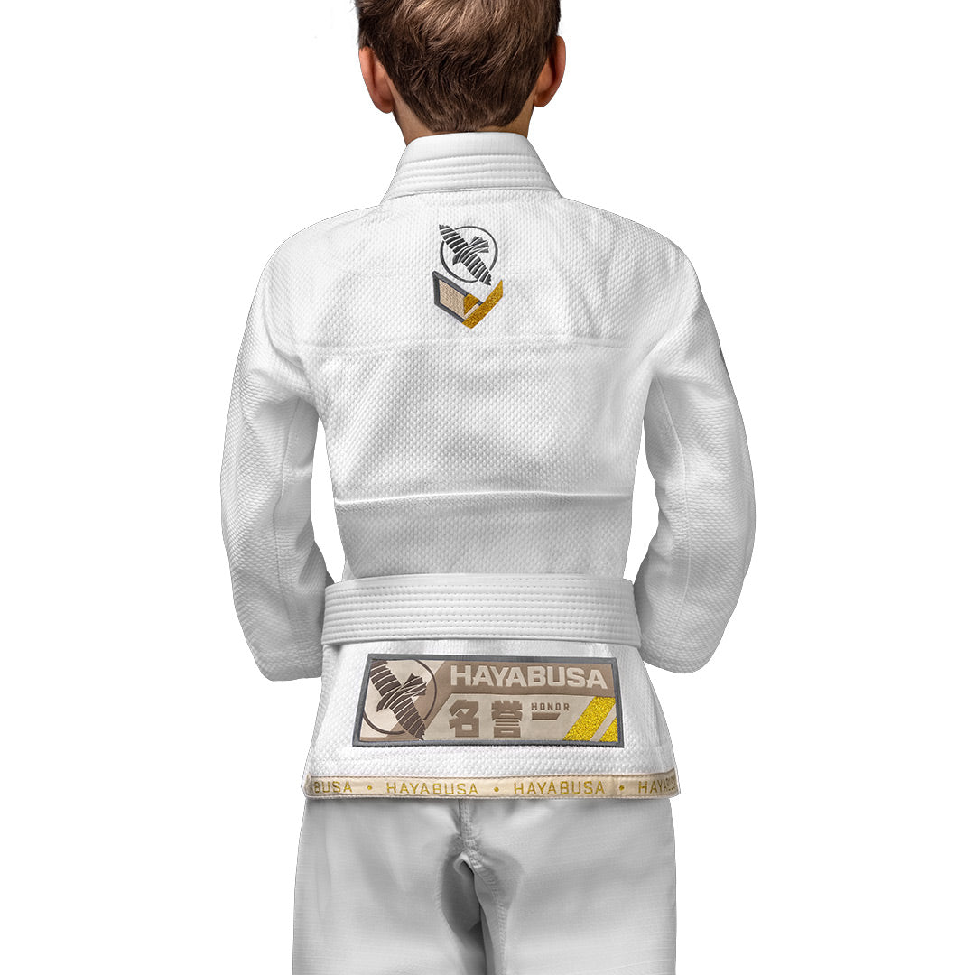 Hayabusa Youth Ascend Lightweight Jiu Jitsu Gi White - The Fight Club