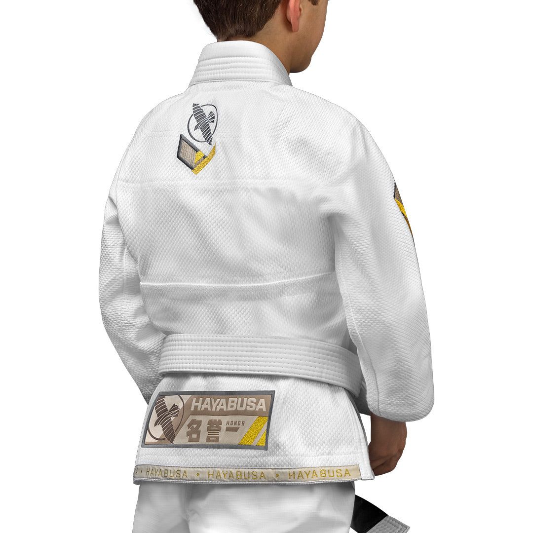 Hayabusa Youth Ascend Lightweight Jiu Jitsu Gi White - The Fight Club