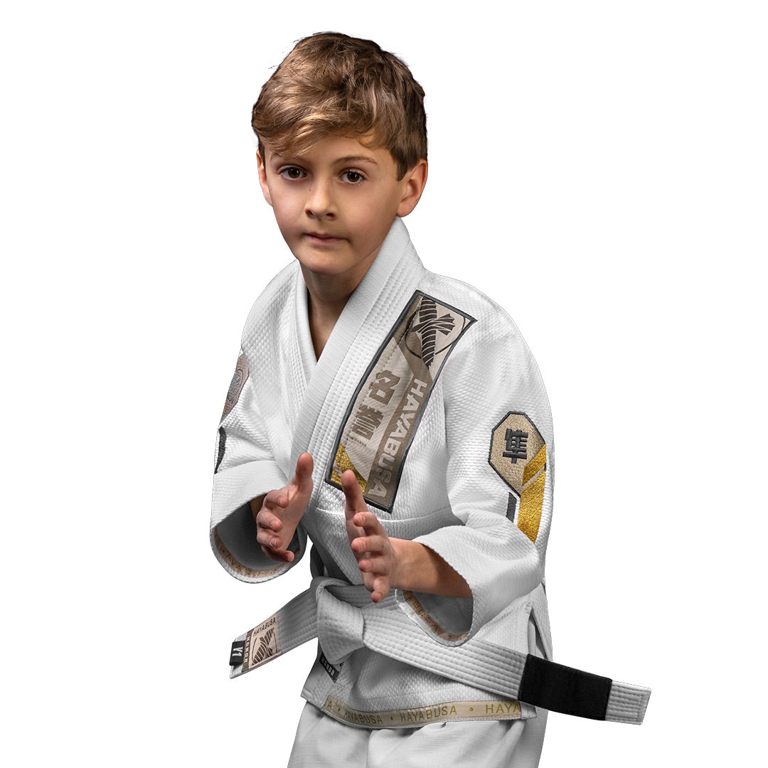Hayabusa Youth Ascend Lightweight Jiu Jitsu Gi White - The Fight Club