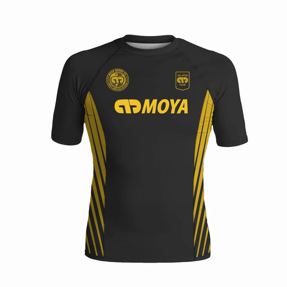 Moya JJC Black Short Sleeve Rash Guard - The Fight Club