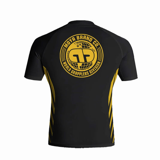 Moya JJC Black Short Sleeve Rash Guard - The Fight Club
