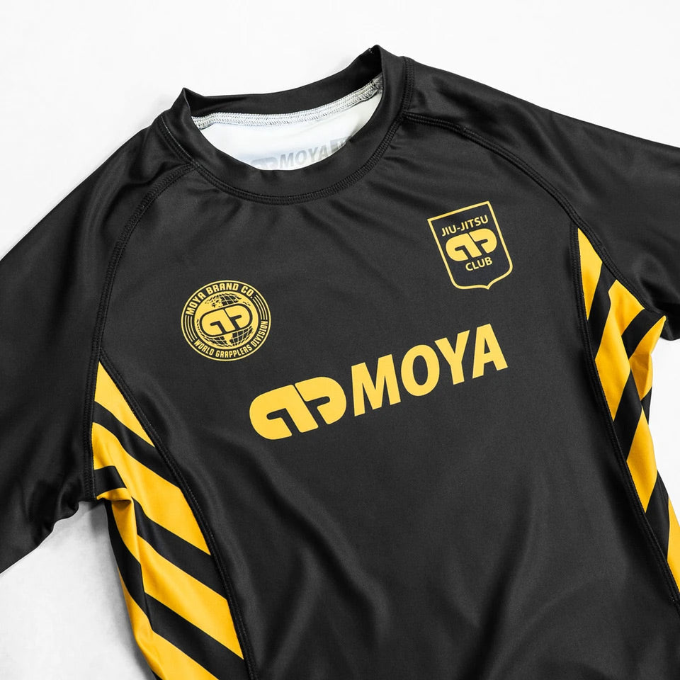 Moya JJC Black Short Sleeve Rash Guard - The Fight Club