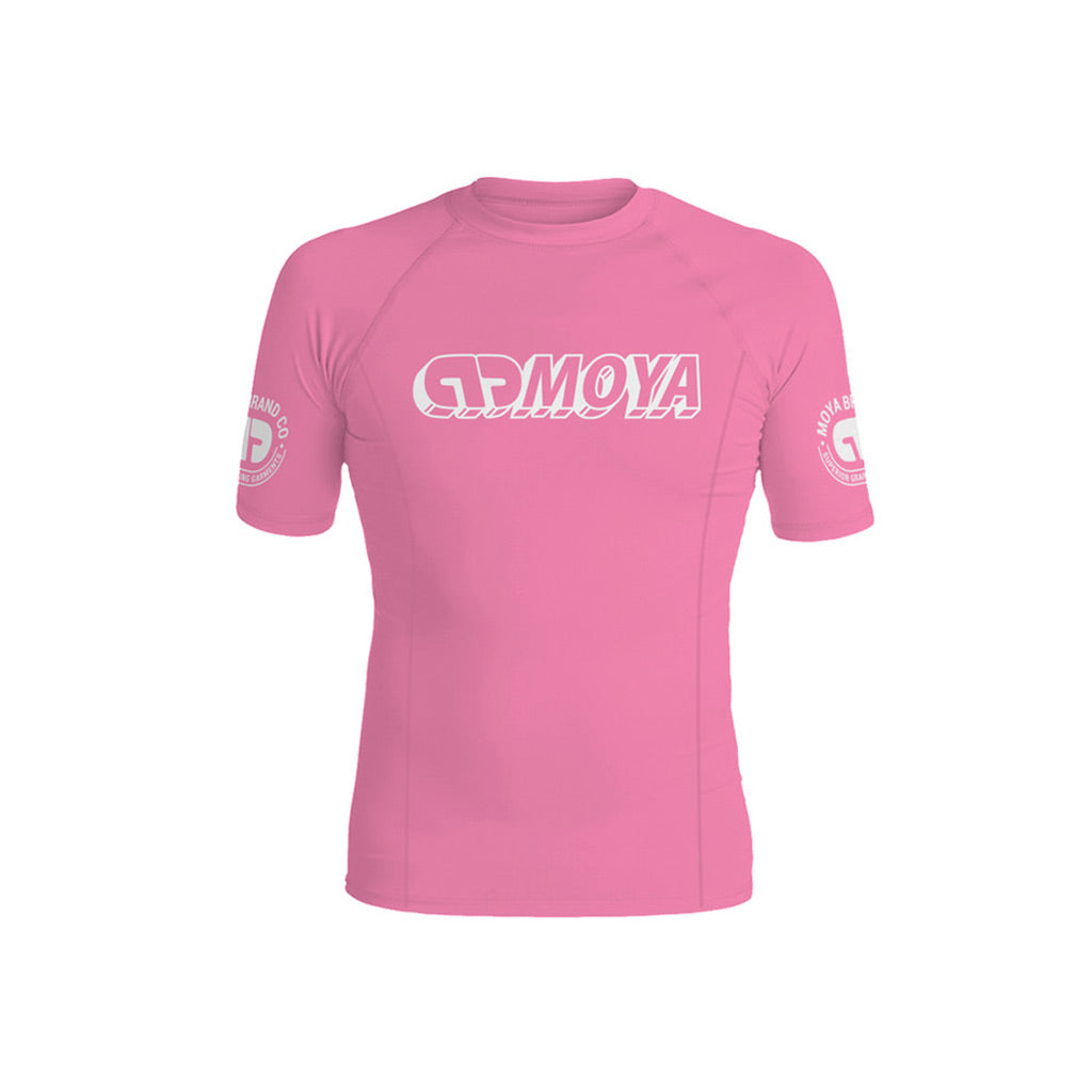 Moya Kids Short Sleeve Rash Guard Pink - The Fight Club