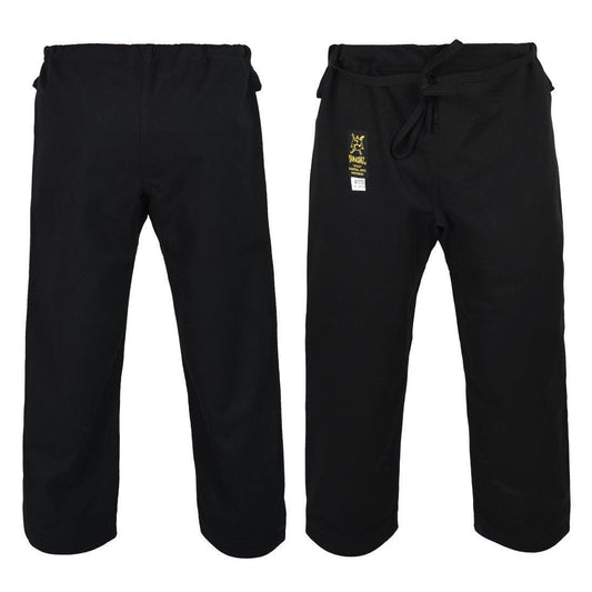 Yamasaki 14oz Gold Canvas Gi Pants Black - The Fight Club