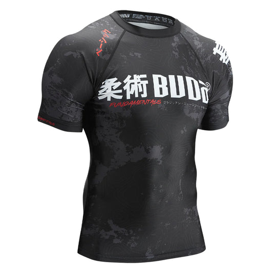 Budo Kihon Ranked Rash Guard Black - The Fight Club