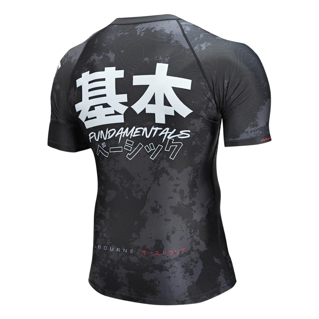 Budo Kihon Ranked Rash Guard Black - The Fight Club