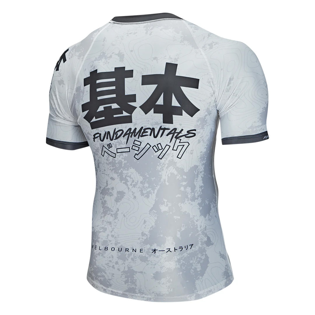 Budo Kihon Ranked Rash Guard White - The Fight Club