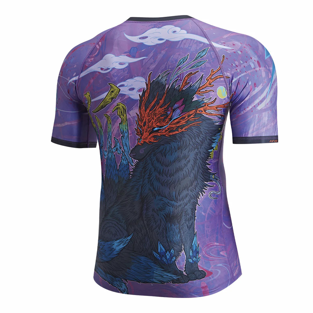 Budo Kitsune Rash Guard Dark - The Fight Club