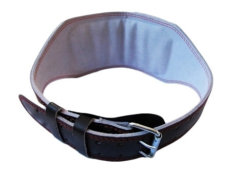 Morgan Platinum 15cm Wide Leather Weight Lifting Belt - The Fight Club