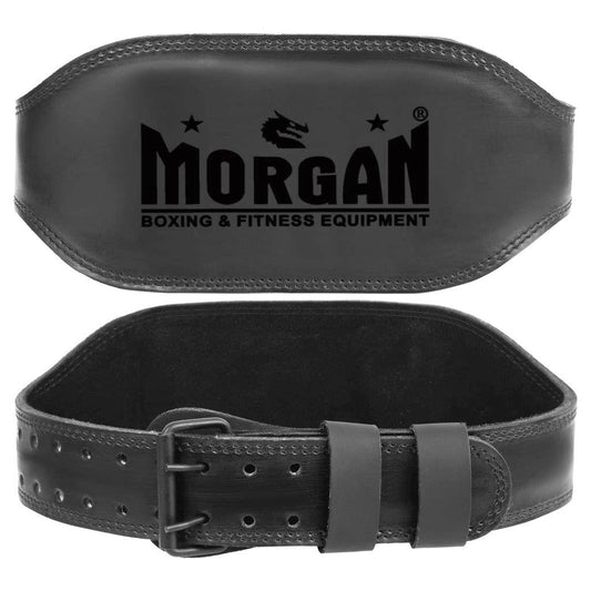 Morgan B2 Bomber 15cm Wide Leather Weight Lifting Belt - The Fight Club