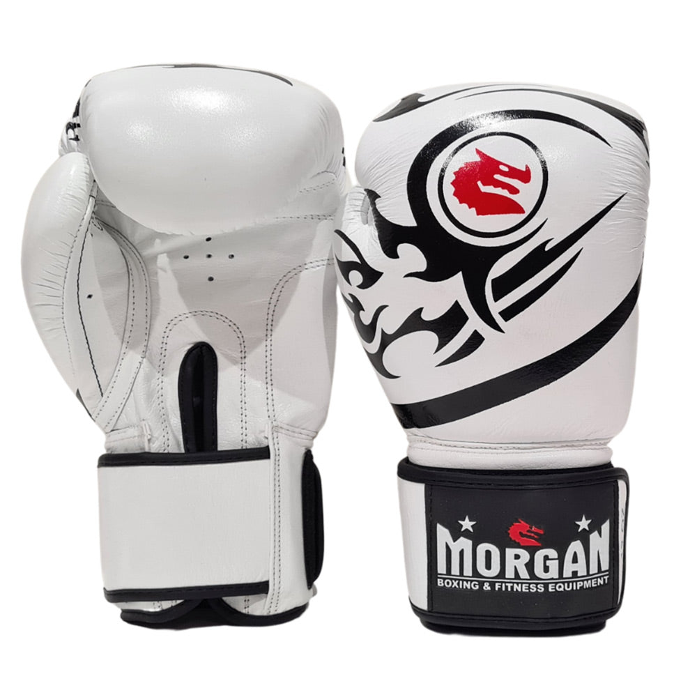 Morgan Elite Boxing & Muay Thai Leather Gloves (8-12-16oz) - The Fight Club