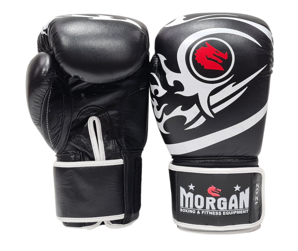 Morgan Elite Boxing & Muay Thai Leather Gloves (8-12-16oz) - The Fight Club