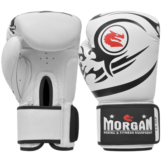 Morgan Elite Boxing & Muay Thai Leather Gloves (8-12-16oz) - The Fight Club