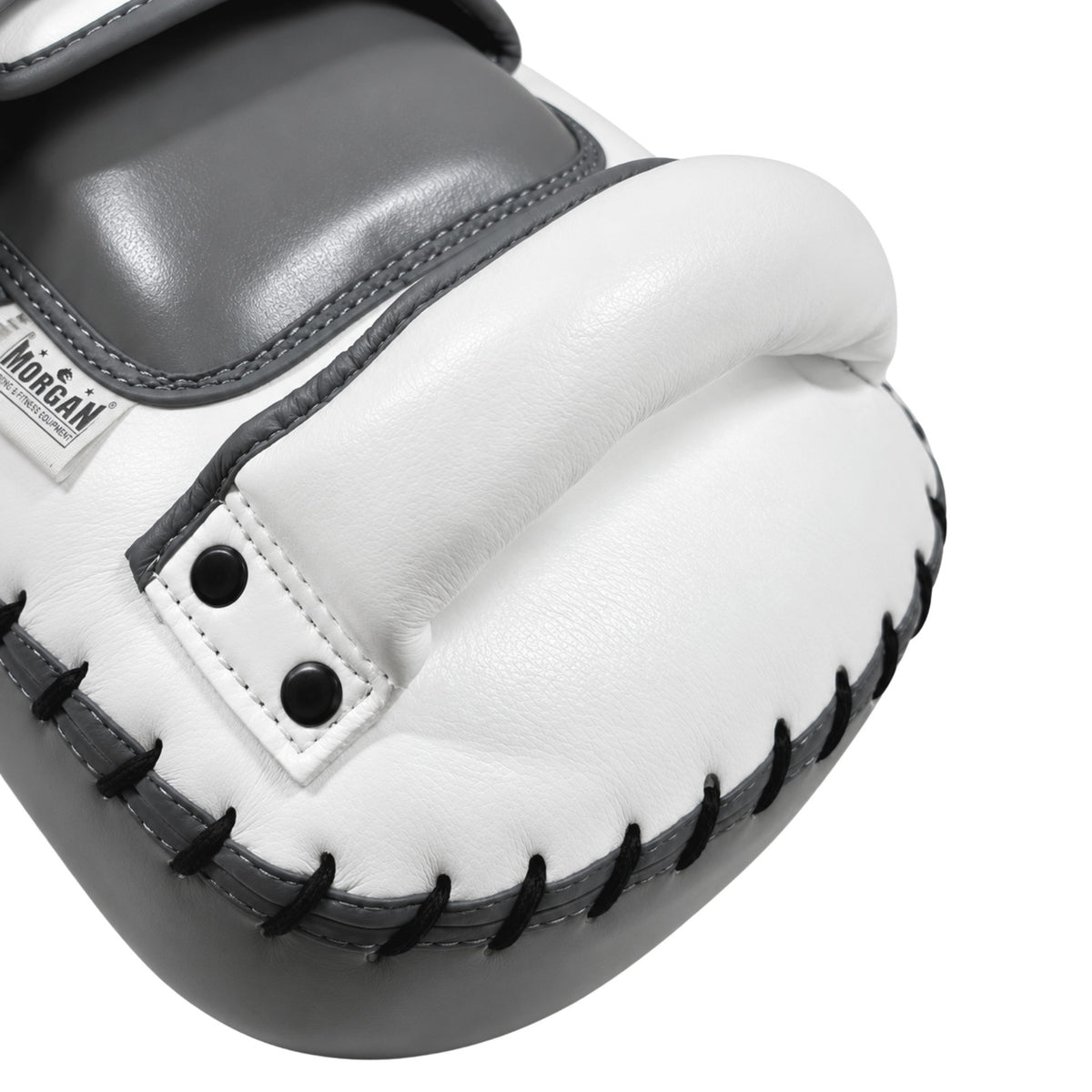 Morgan White Knight Thai Pads (Pair) - The Fight Club