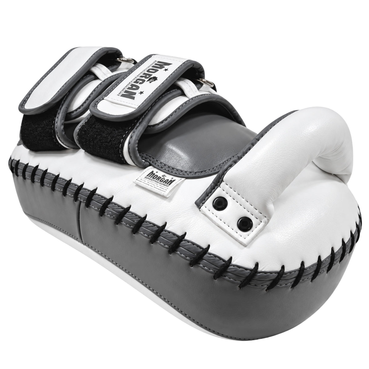 Morgan White Knight Thai Pads (Pair) - The Fight Club