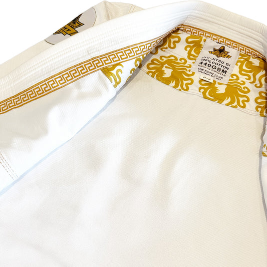The Fight Club Medusa Jiu Jitsu Gi White/Gold - The Fight Club