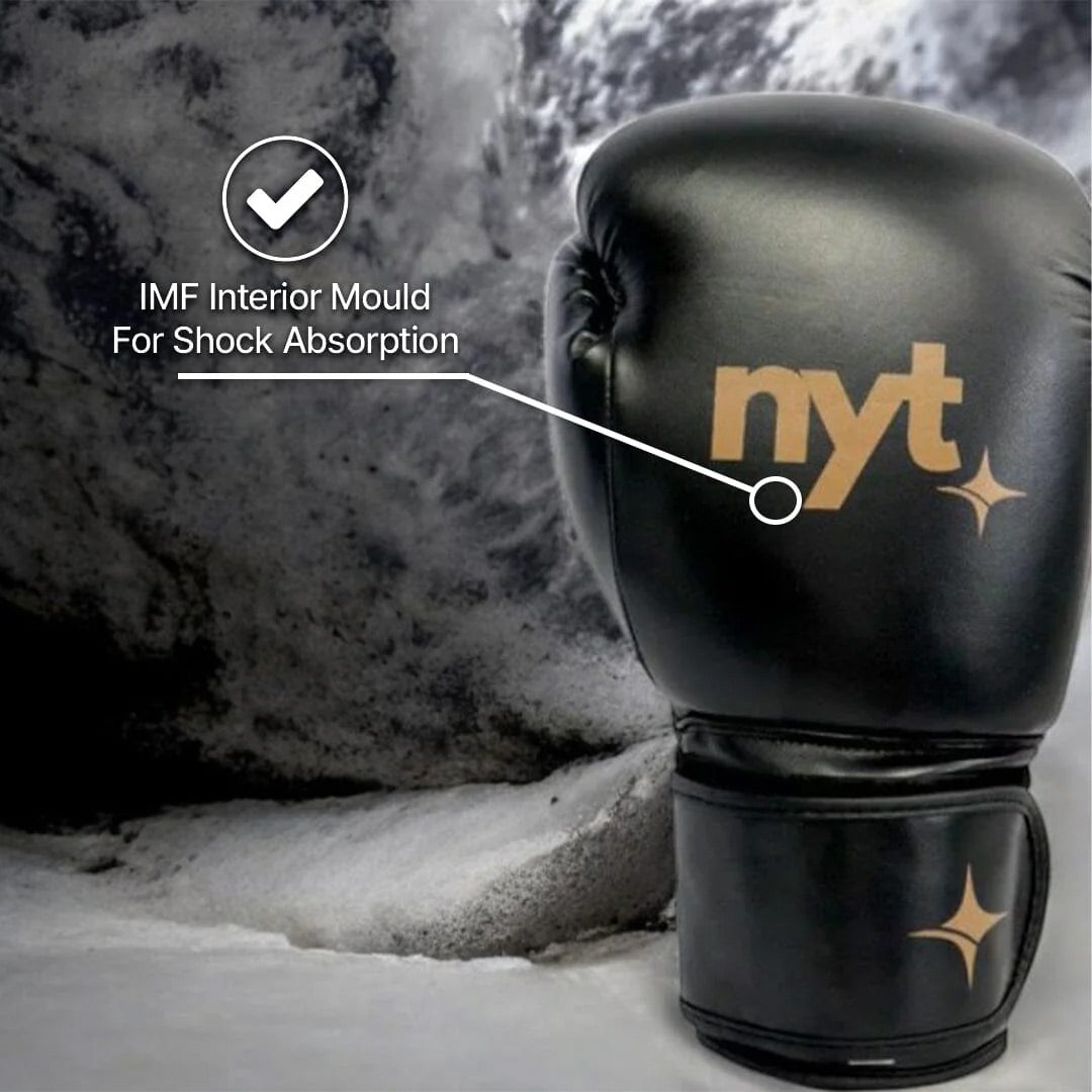 NYT Staple Series Boxing Gloves Black/Sand - The Fight Club