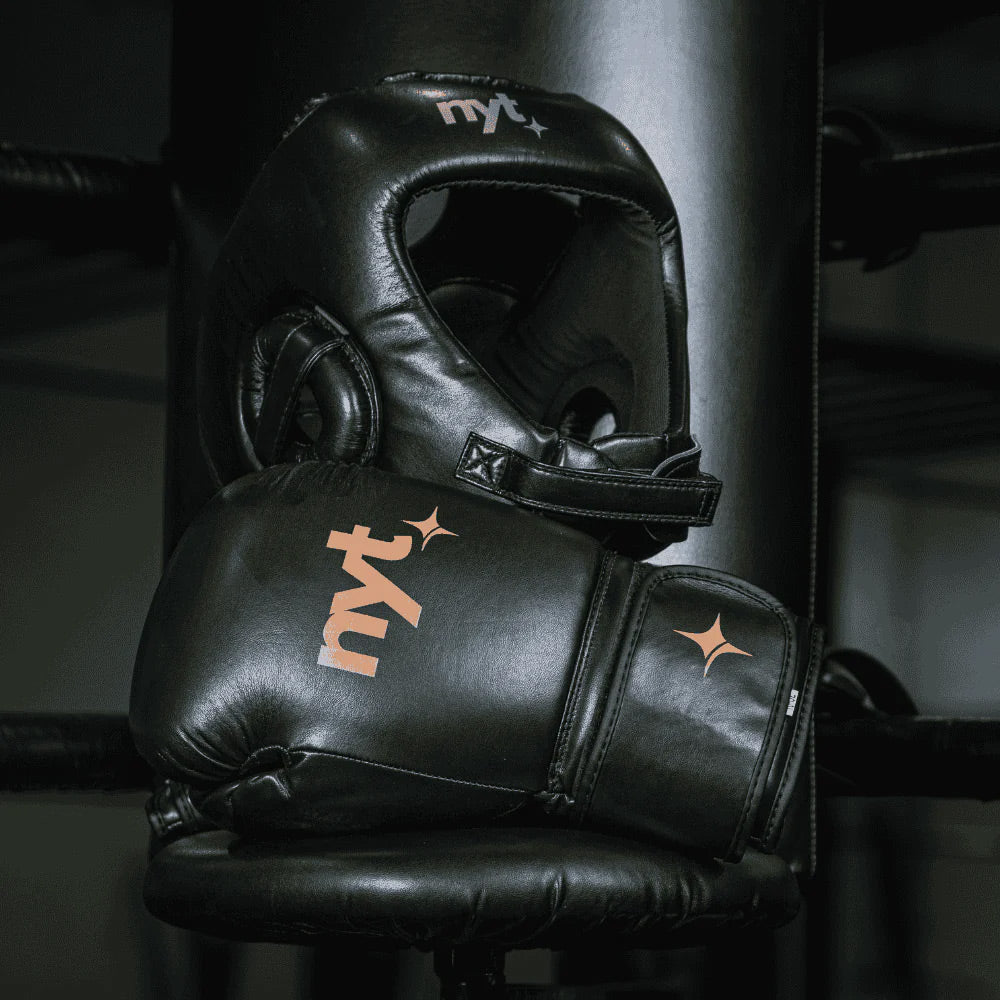 NYT Staple Series Boxing Gloves Black/Sand - The Fight Club