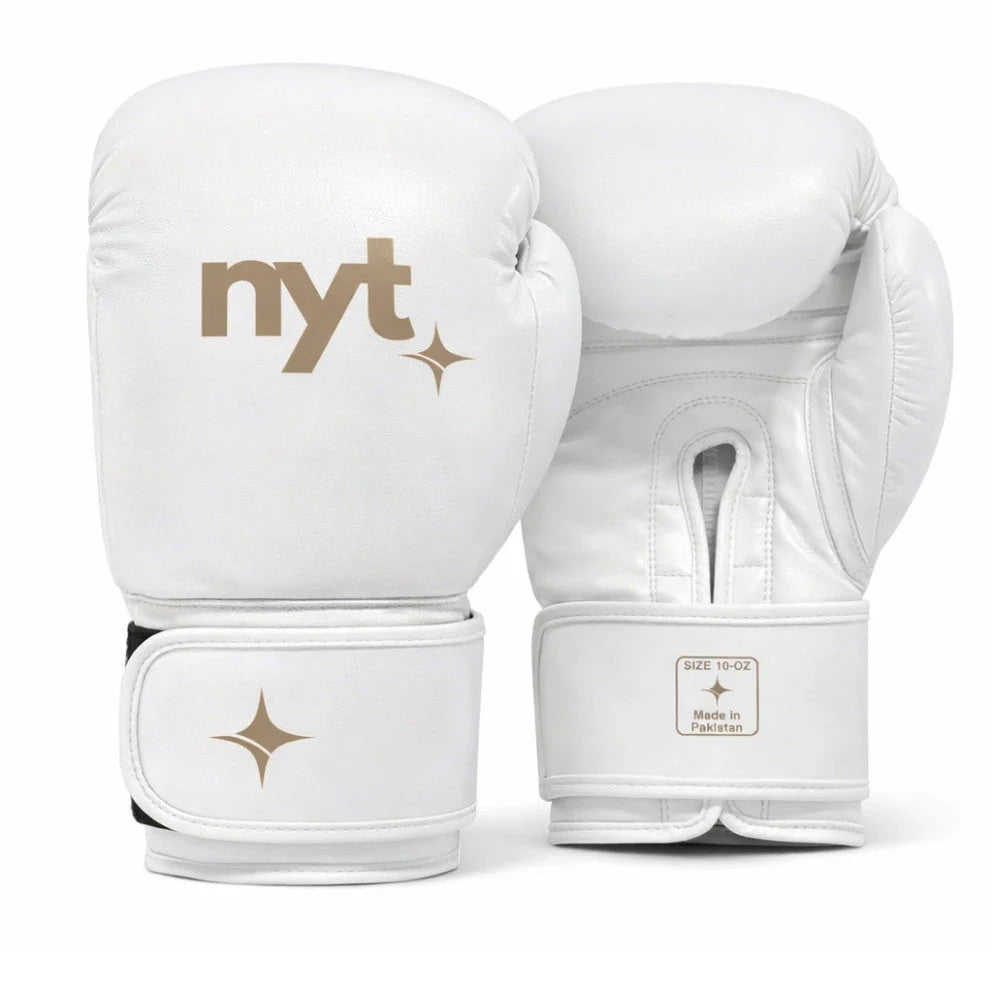 NYT Staple Series Boxing Gloves White/Sand - The Fight Club