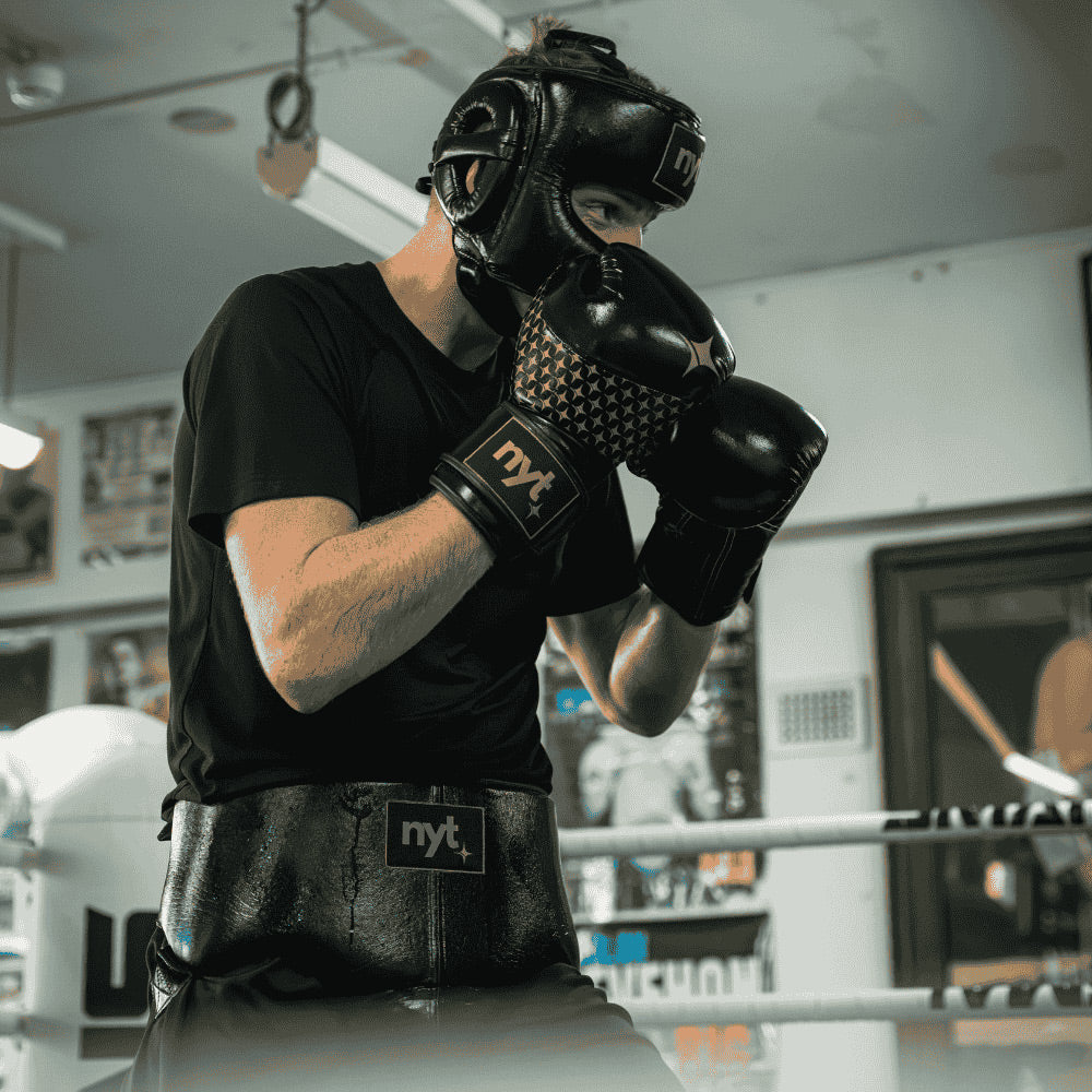 NYT Star Boxing Gloves Black/Sand - The Fight Club