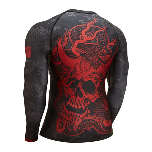 Budo ONI x VIPER Black Long Sleeve Rash Guard - The Fight Club
