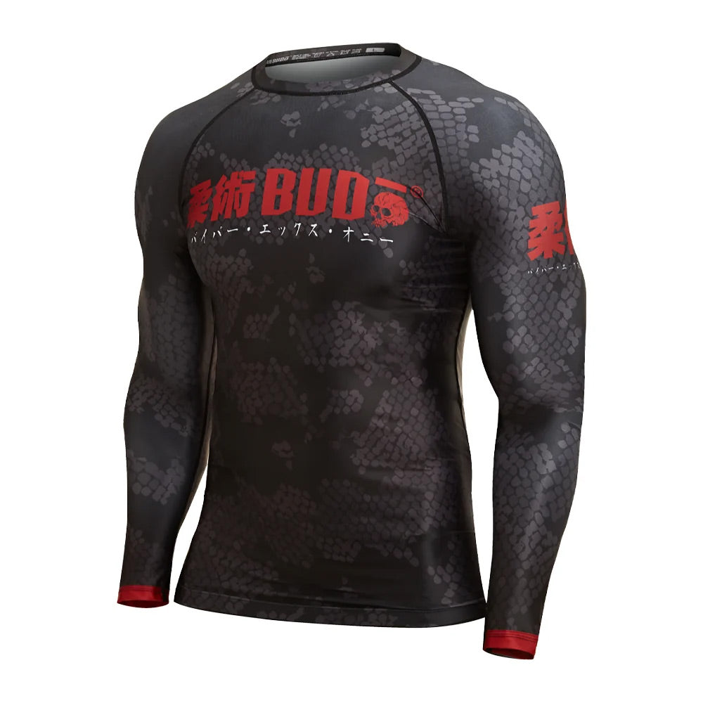 Budo ONI x VIPER Black Long Sleeve Rash Guard - The Fight Club