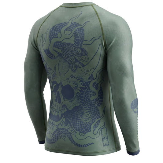 Budo ONI x VIPER Green Long Sleeve Rash Guard