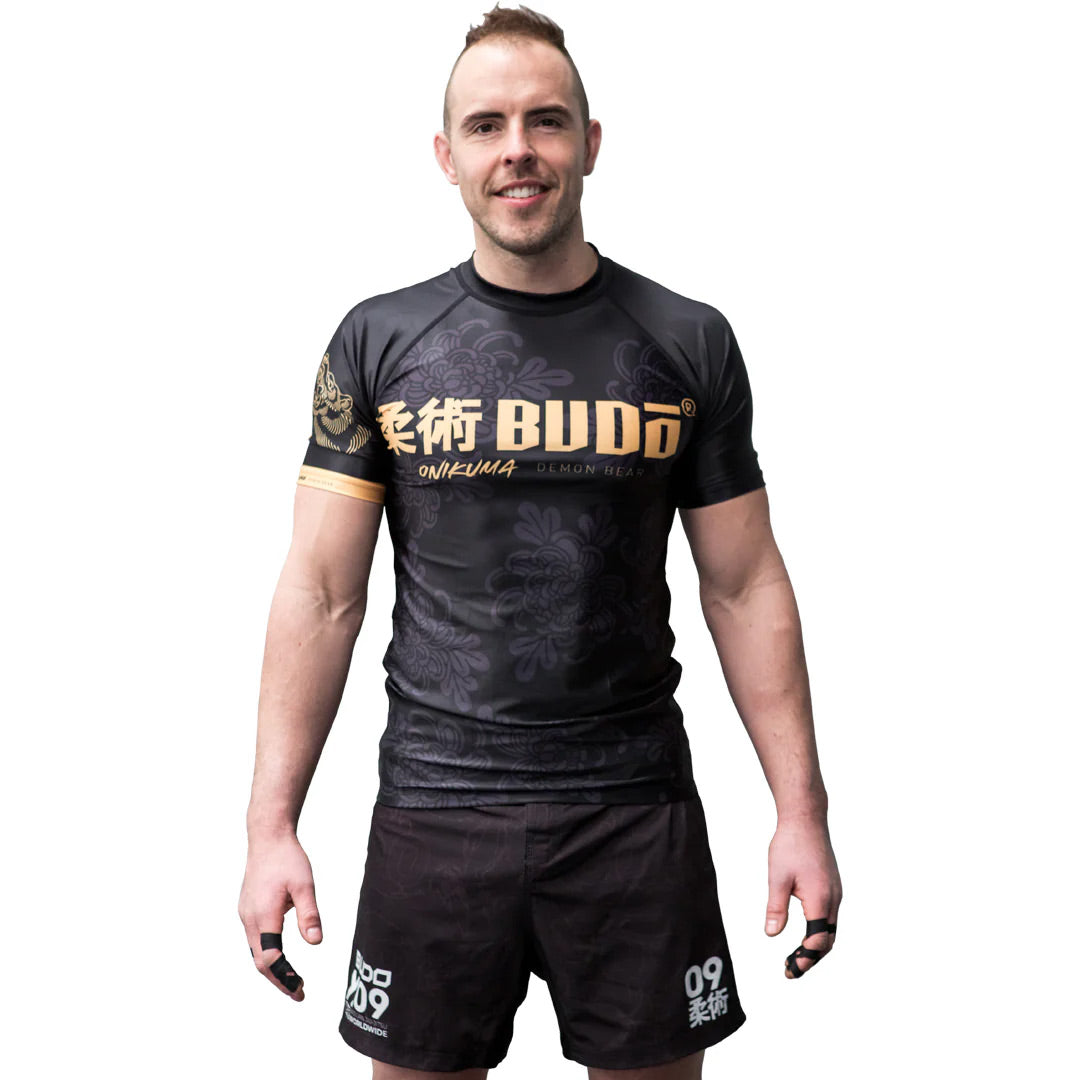 Budo Onikuma Rash Guard Black - The Fight Club