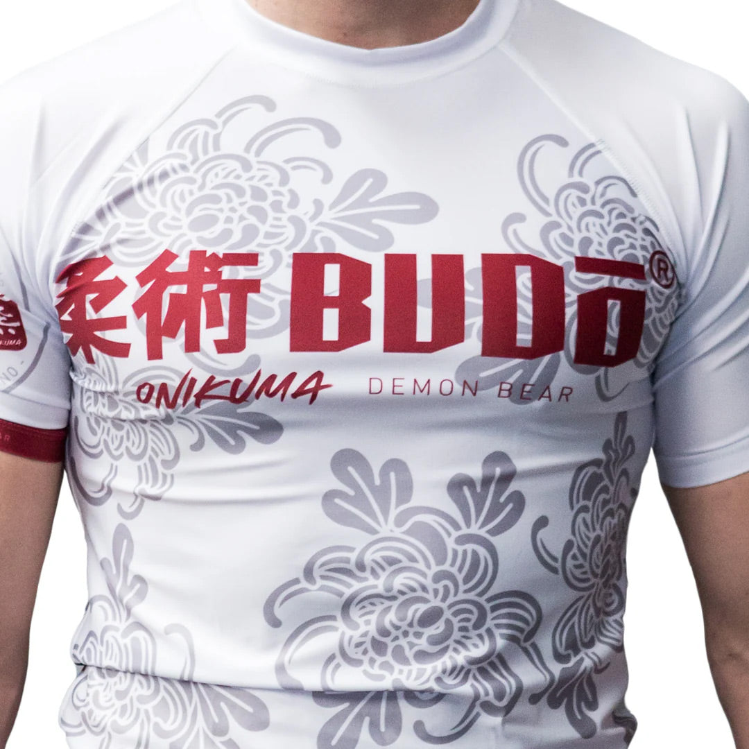 Budo Onikuma Rash Guard White - The Fight Club